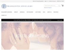 Tablet Screenshot of frassanitojewelers.com